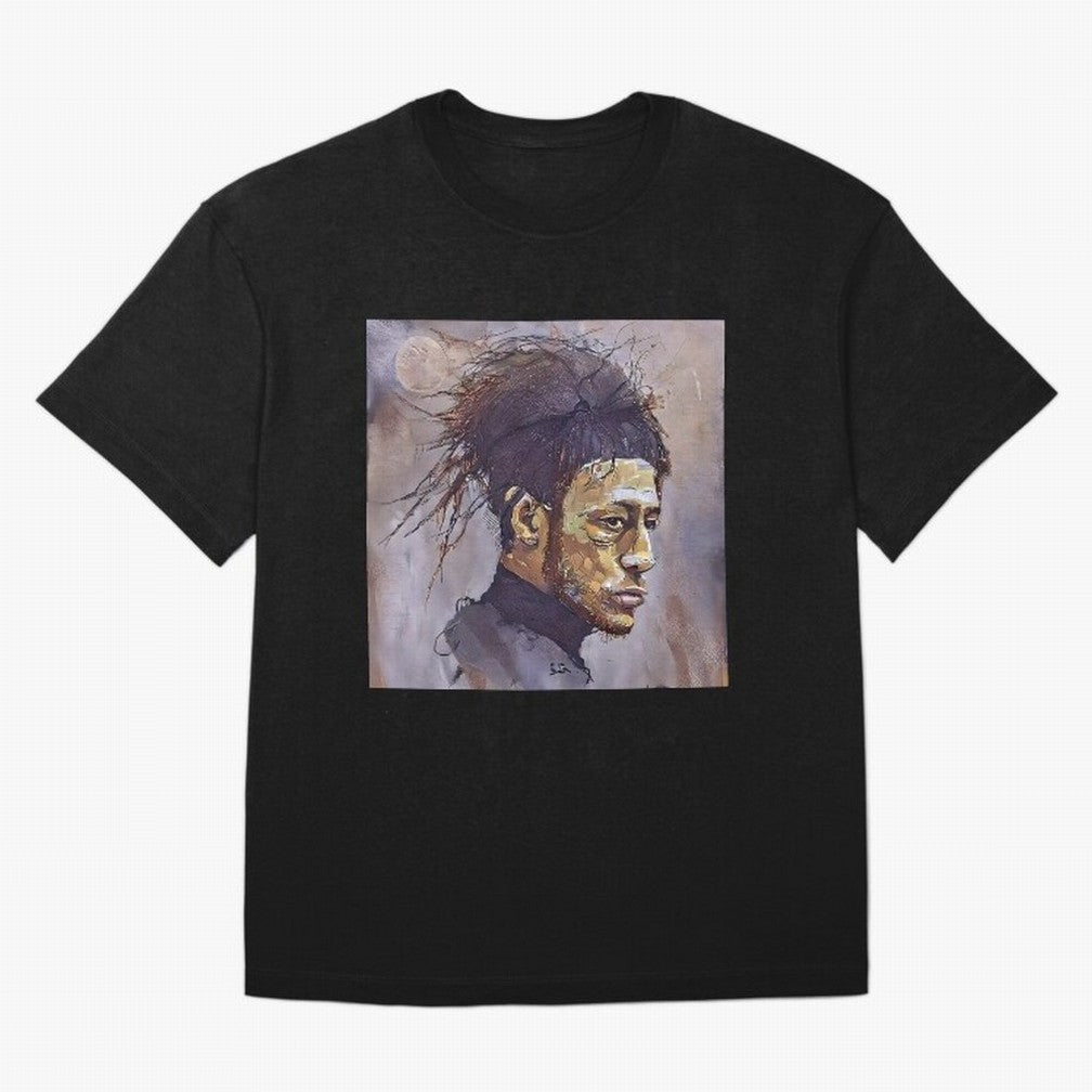 sketch of Neymar Oversized T-Shirt Carry the Colors and Pride of Global Football Passion for FIFA World Cup 2026 USA Canada Mexico, Centered on Haaland, Germany, Football Festival Excitement, Trophy Ambitions, Country Rivalries and Star Player