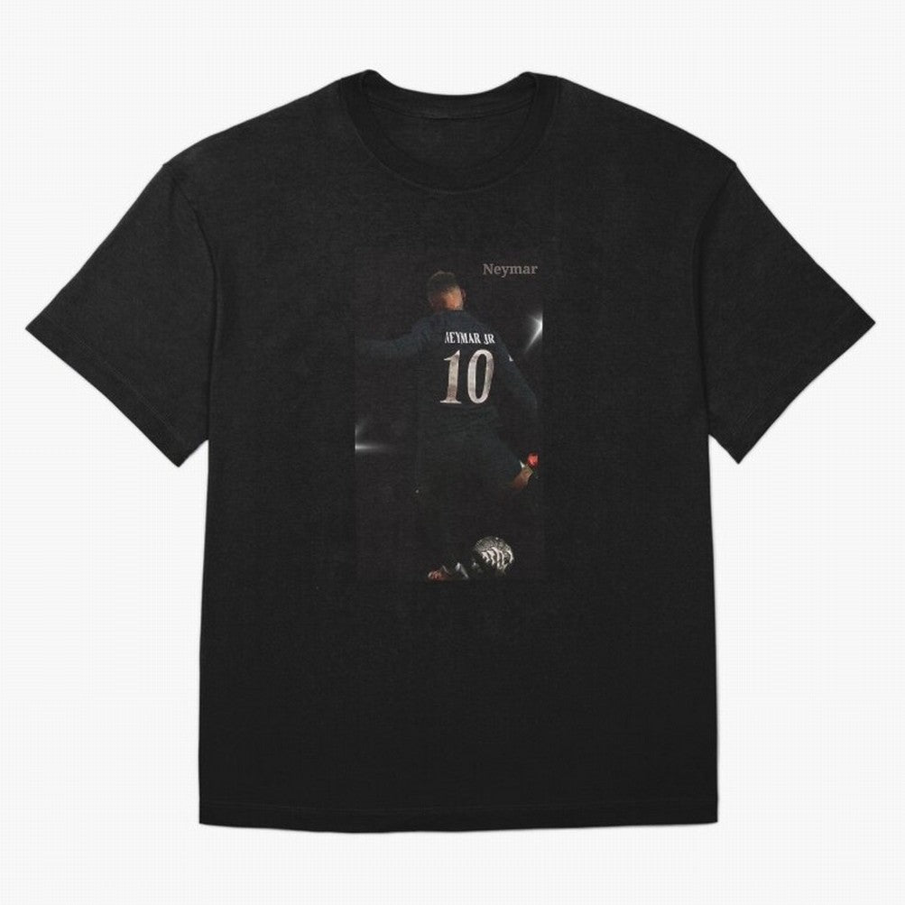 Neymar black version Oversized T-Shirt Relive Global Football Passion for FIFA World Cup 2026 Group Stage, Highlighting Mbappe and Neymar, Brazil, Soccer Culture, Superstar Moments, National Team Dreams and Competitive Fire; Perfect for People Who
