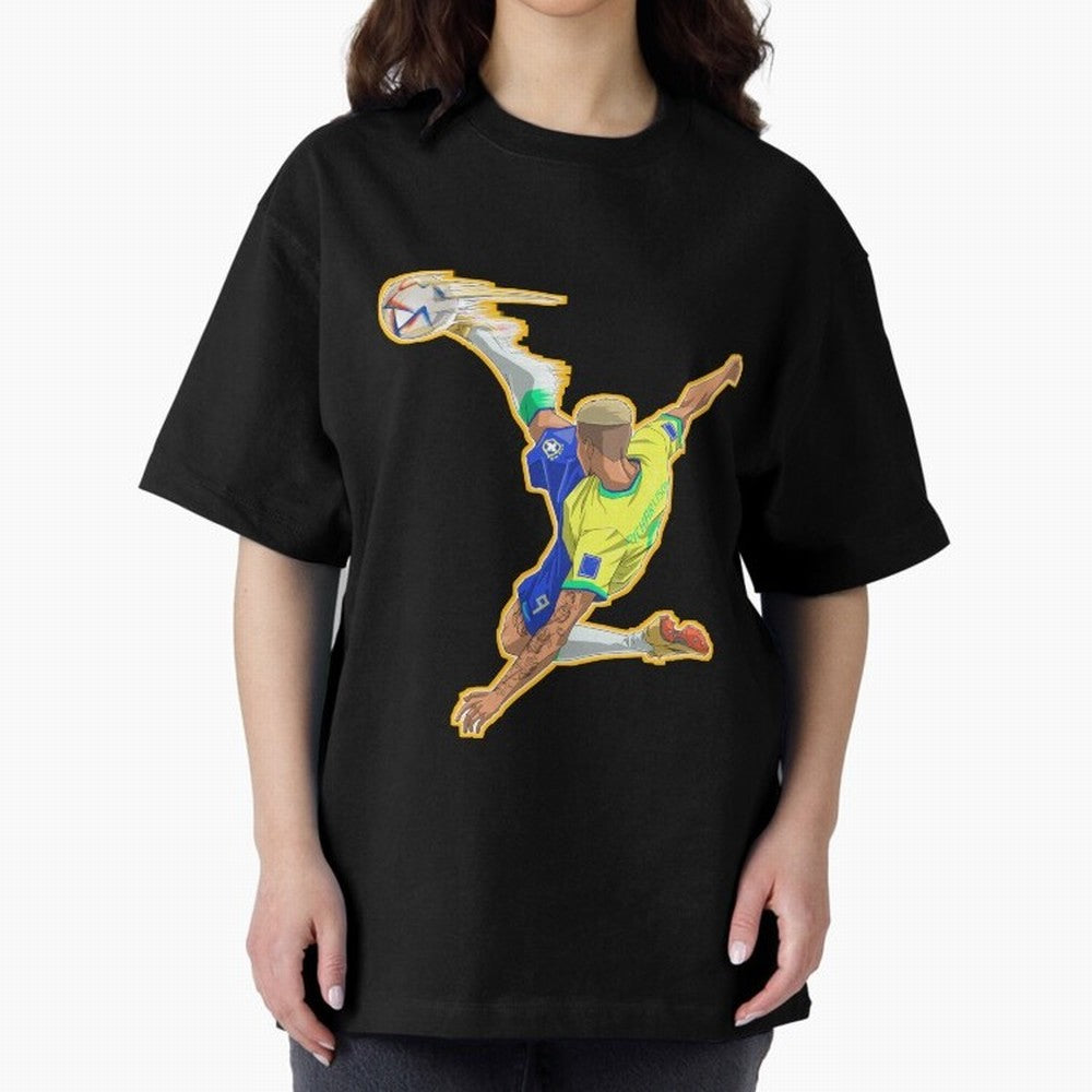 Richarlison Anime Goal Essential T-Shirt Cheer for Global Football Passion for FIFA World Cup 2026, Centered on Neymar, Haaland and Cristiano Ronaldo, Argentina and Brazil, Match Day Excitement, Supporter Culture, Golden Goals and Global Football