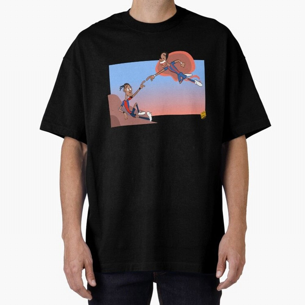 Raphinha and Neymar Oversized T-Shirt Represent Football Lovers during FIFA World Cup 2026 for Fans of CR7 and Brazil, Portugal and Argentina, Bringing Sports Nostalgia, International Competition, Famous Players and Unforgettable Victories; Created