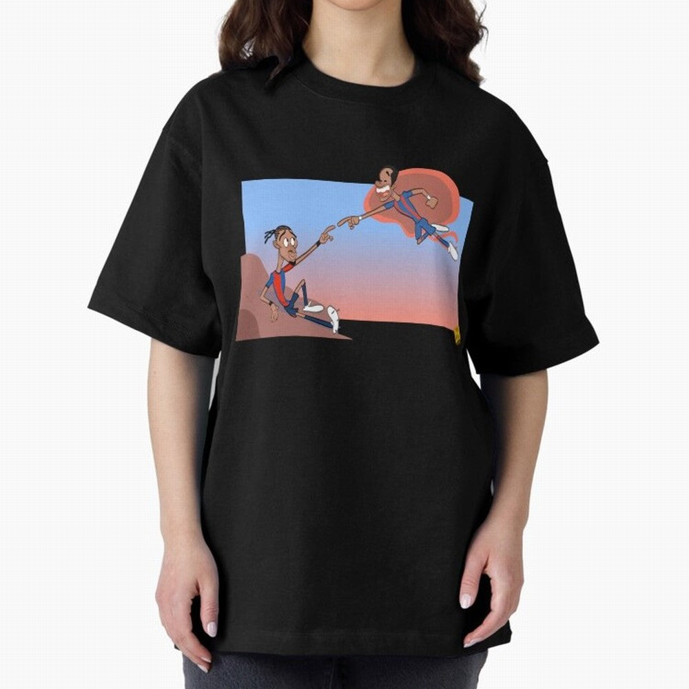 Raphinha and Neymar Oversized T-Shirt Represent Football Lovers during FIFA World Cup 2026 for Fans of CR7 and Brazil, Portugal and Argentina, Bringing Sports Nostalgia, International Competition, Famous Players and Unforgettable Victories; Created