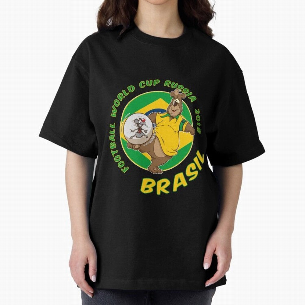 Football Russia 2018 World Cup Brazil T shirts and Merchandise Oversized T-Shirt Create Global Football Passion for FIFA World Cup 2026 USA Canada Mexico, Celebrating Messi and Cristiano Ronaldo, Netherlands, Championship Spirit, Famous Goals,