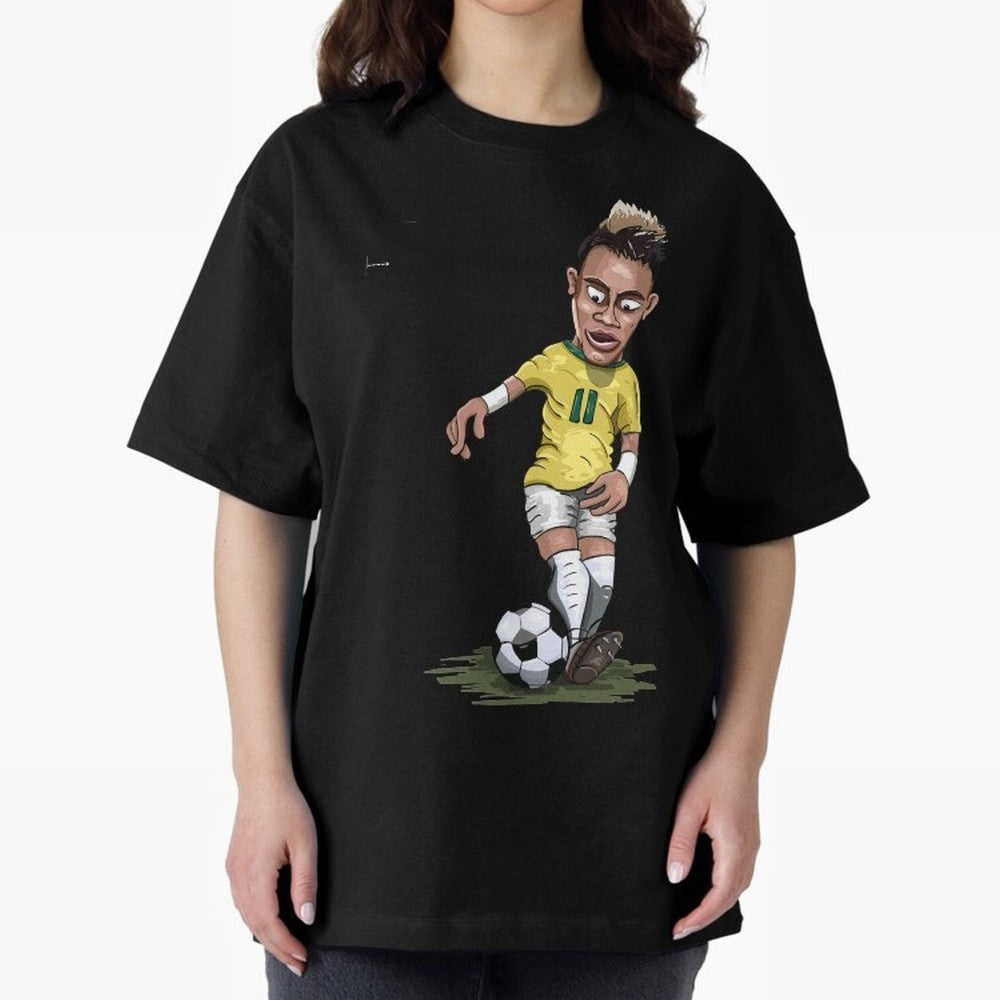 FOOTBALL ARTIST NEYMAR Brasil Essential T-Shirt Live the Energy of Global Football Passion for FIFA World Cup 2026 Group Stage, Highlighting Cristiano Ronaldo, Brazil, Vintage Soccer Flavor, Modern Football Stars, National Flags and Final Night