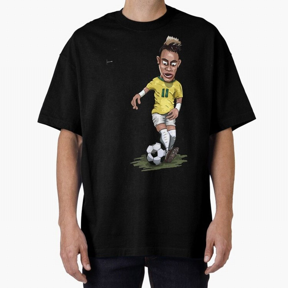 FOOTBALL ARTIST NEYMAR Brasil Essential T-Shirt Live the Energy of Global Football Passion for FIFA World Cup 2026 Group Stage, Highlighting Cristiano Ronaldo, Brazil, Vintage Soccer Flavor, Modern Football Stars, National Flags and Final Night