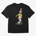FOOTBALL ARTIST NEYMAR Brasil Essential T-Shirt Live the Energy of Global Football Passion for FIFA World Cup 2026 Group Stage, Highlighting Cristiano Ronaldo, Brazil, Vintage Soccer Flavor, Modern Football Stars, National Flags and Final Night