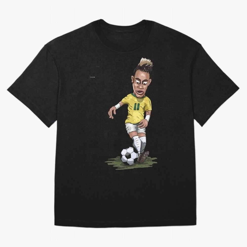 FOOTBALL ARTIST NEYMAR Brasil Essential T-Shirt Live the Energy of Global Football Passion for FIFA World Cup 2026 Group Stage, Highlighting Cristiano Ronaldo, Brazil, Vintage Soccer Flavor, Modern Football Stars, National Flags and Final Night