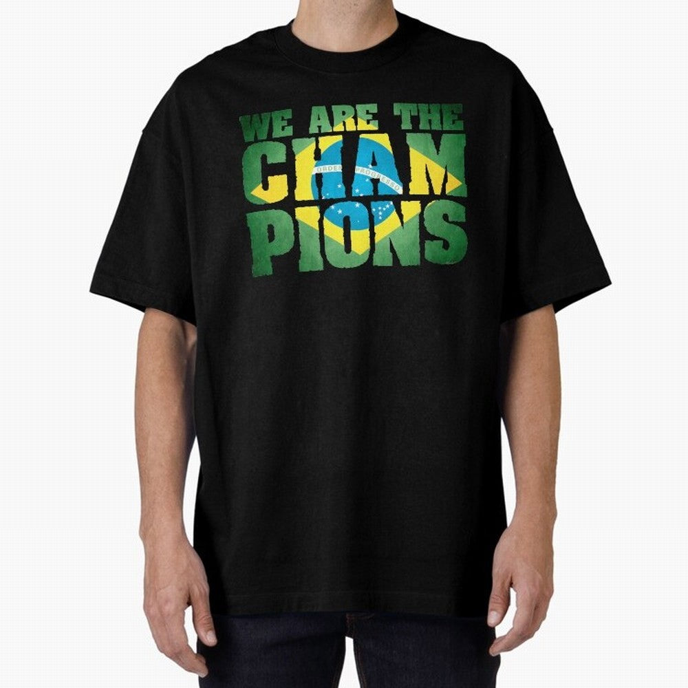 Champion Brazil Classic T-Shirt Stand with FIFA World Cup 2026 USA Canada Mexico for Fans of Messi, CR7 and Mbappe and England, France and Netherlands, Bringing Match Day Excitement, Supporter Culture, Golden Goals and Global Football Passion;