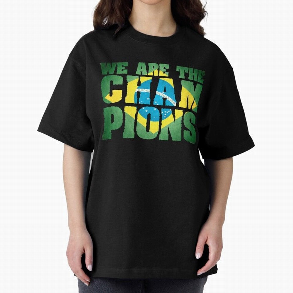 Champion Brazil Classic T-Shirt Stand with FIFA World Cup 2026 USA Canada Mexico for Fans of Messi, CR7 and Mbappe and England, France and Netherlands, Bringing Match Day Excitement, Supporter Culture, Golden Goals and Global Football Passion;