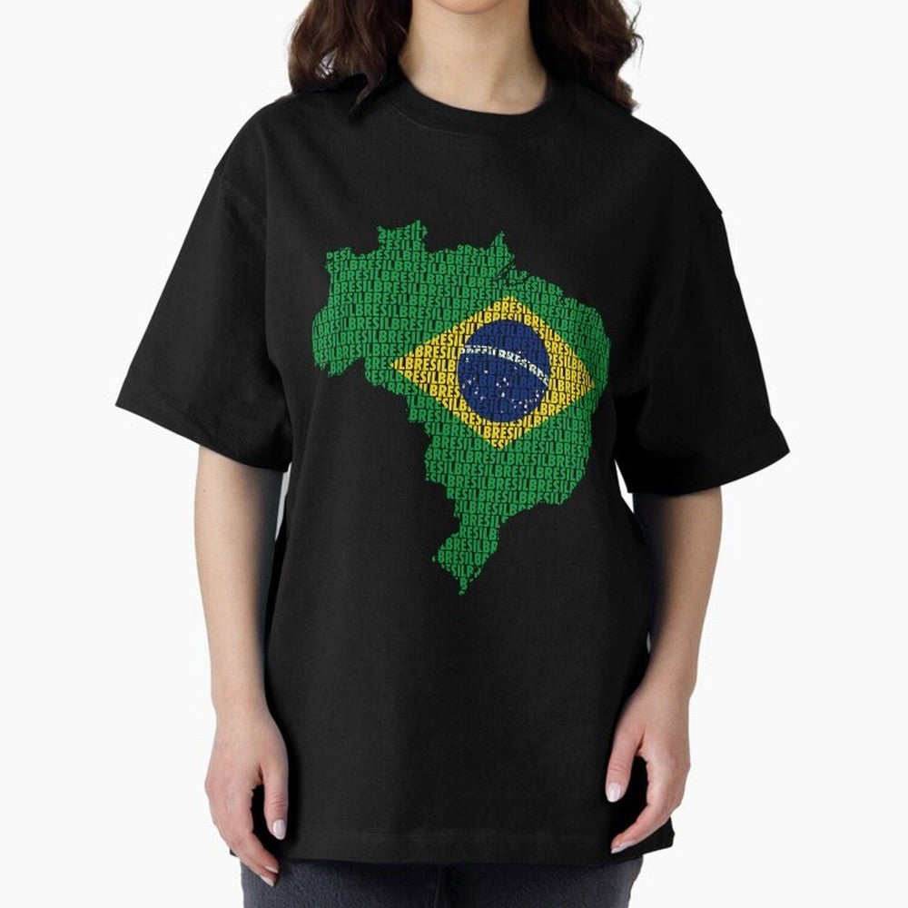 Map of Brazil (Brazil) Classic T-Shirt Bring Champion Energy into Global Football Passion for FIFA World Cup 2026, Connected to Haaland and Mbappe, Netherlands, Stadium Chants, National Pride, Trophy Dreams and Unforgettable Football Memories; Made