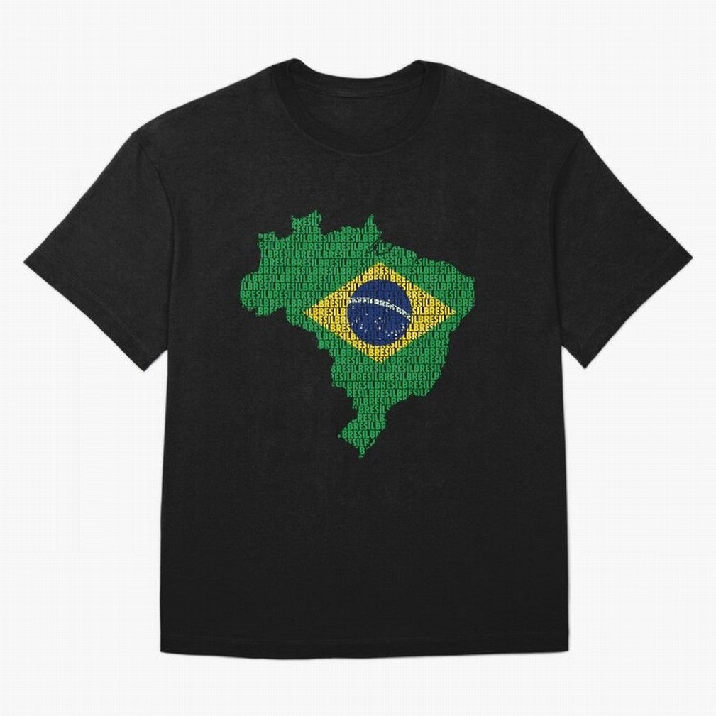 Map of Brazil (Brazil) Classic T-Shirt Bring Champion Energy into Global Football Passion for FIFA World Cup 2026, Connected to Haaland and Mbappe, Netherlands, Stadium Chants, National Pride, Trophy Dreams and Unforgettable Football Memories; Made