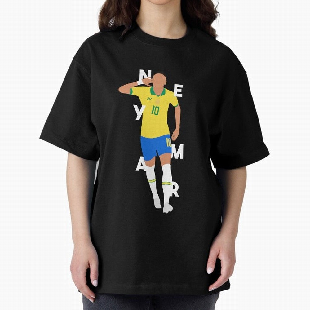 Neymar x Brazil Oversized T-Shirt Represent Fans Who Live for FIFA World Cup 2026 Built around CR7, England, France and Netherlands Energy, Global Supporter Spirit, Legendary Goals, National Colors and Tournament Celebration; Great for Watch