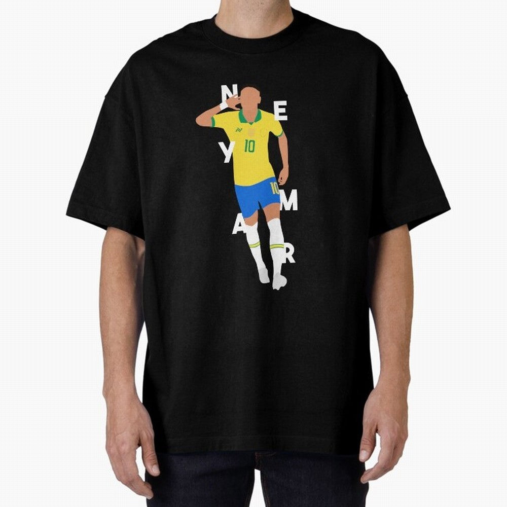 Neymar x Brazil Oversized T-Shirt Represent Fans Who Live for FIFA World Cup 2026 Built around CR7, England, France and Netherlands Energy, Global Supporter Spirit, Legendary Goals, National Colors and Tournament Celebration; Great for Watch