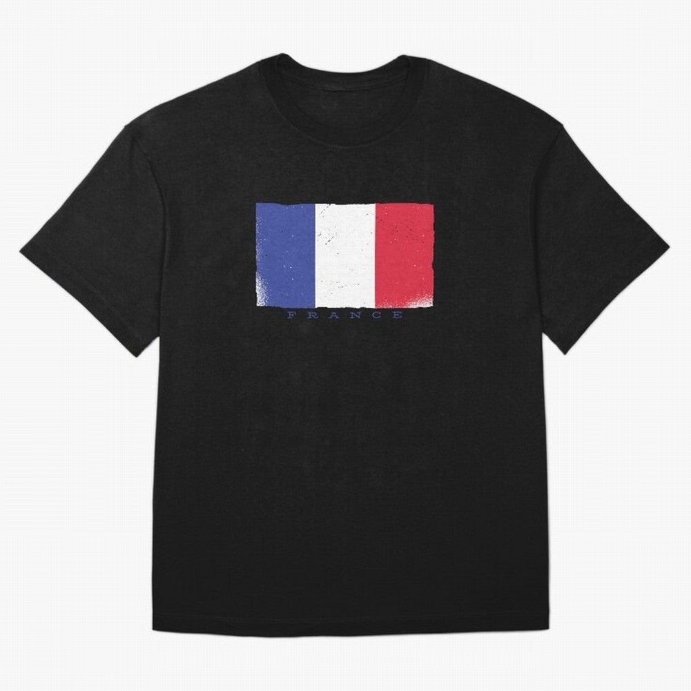France Flag Design Classic T-Shirt Live the Energy of Match Day Hype around FIFA World Cup 2026 USA Canada Mexico, Messi, CR7 and Mbappe, Spain and Netherlands, Fan Favorite Moments, National Team Passion, Big Match Drama and Soccer History; Made