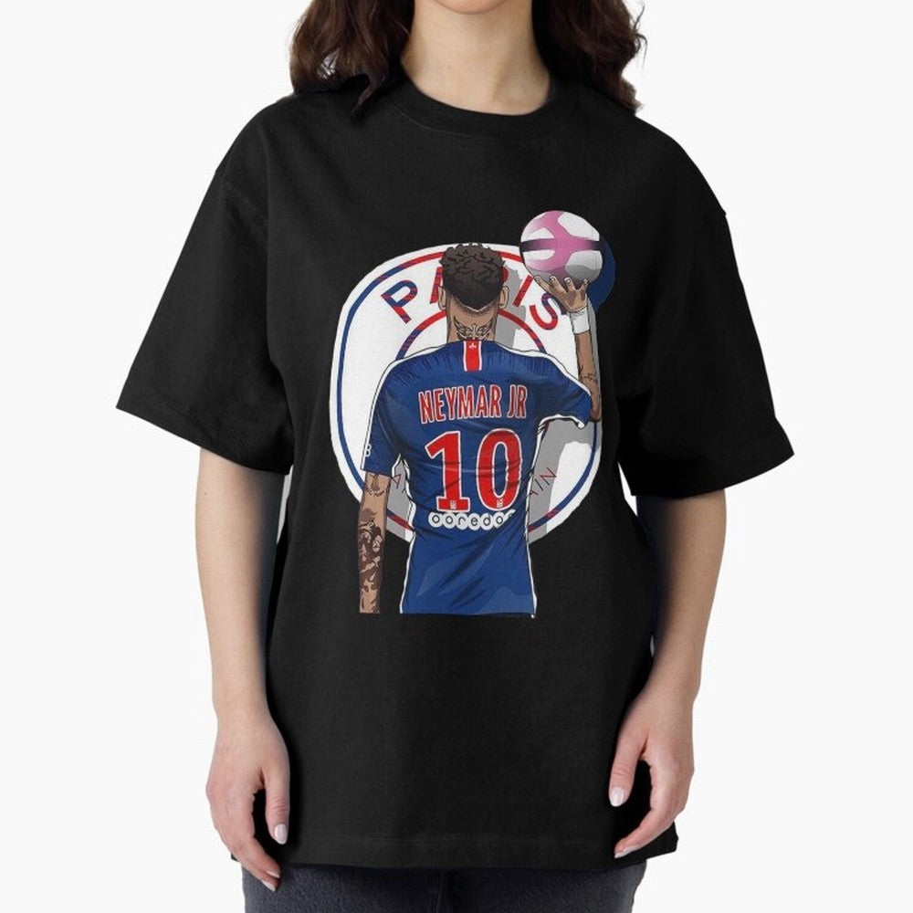 Art Neymar Illustration Classic T-Shirt Share the Excitement of Match Day Hype around FIFA World Cup 2026 USA Canada Mexico, Messi, Germany, Football Festival Excitement, Trophy Ambitions, Country Rivalries and Star Player Buzz; Perfect for Fans,