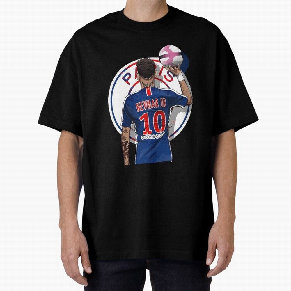 Art Neymar Illustration Classic T-Shirt Share the Excitement of Match Day Hype around FIFA World Cup 2026 USA Canada Mexico, Messi, Germany, Football Festival Excitement, Trophy Ambitions, Country Rivalries and Star Player Buzz; Perfect for Fans,