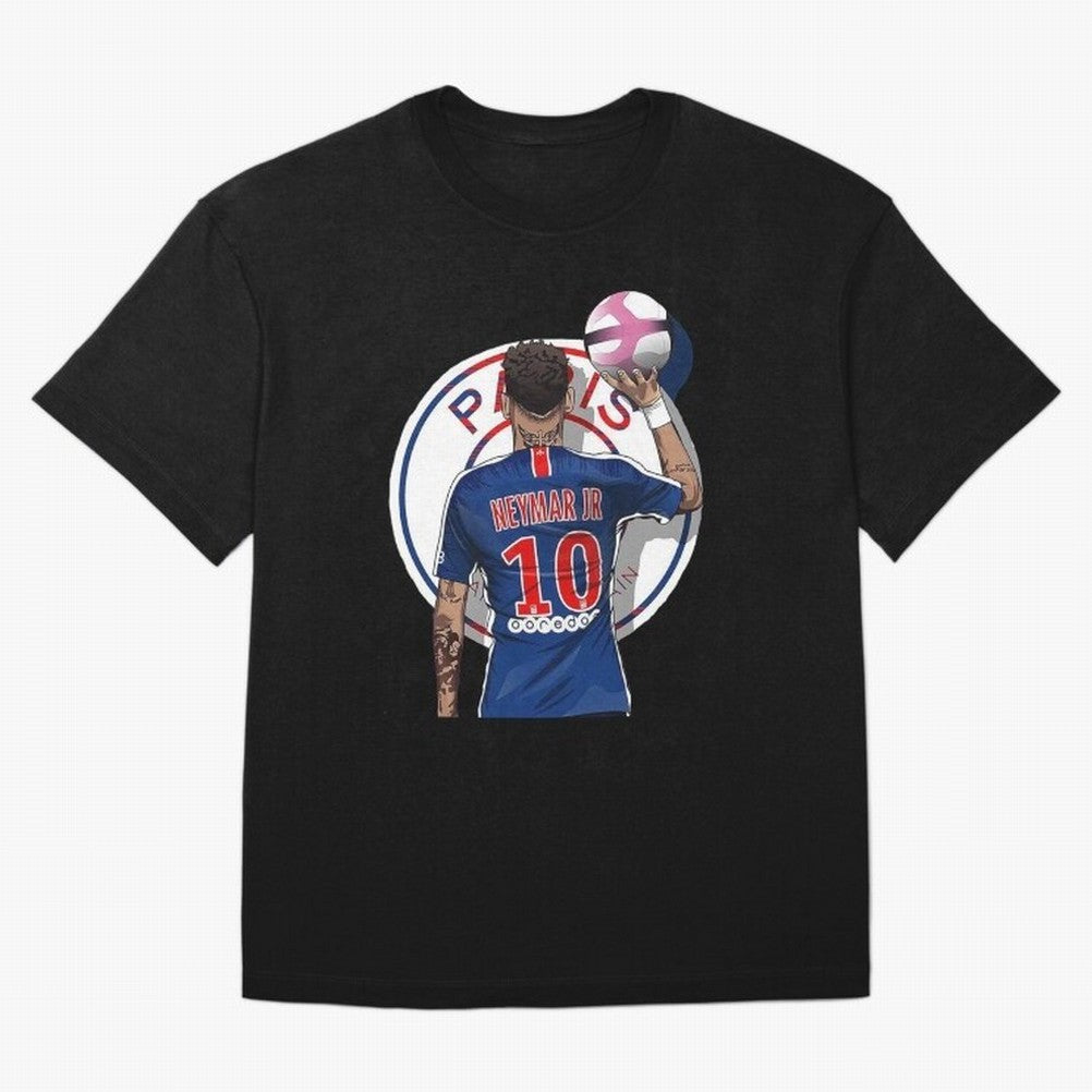 Art Neymar Illustration Classic T-Shirt Share the Excitement of Match Day Hype around FIFA World Cup 2026 USA Canada Mexico, Messi, Germany, Football Festival Excitement, Trophy Ambitions, Country Rivalries and Star Player Buzz; Perfect for Fans,