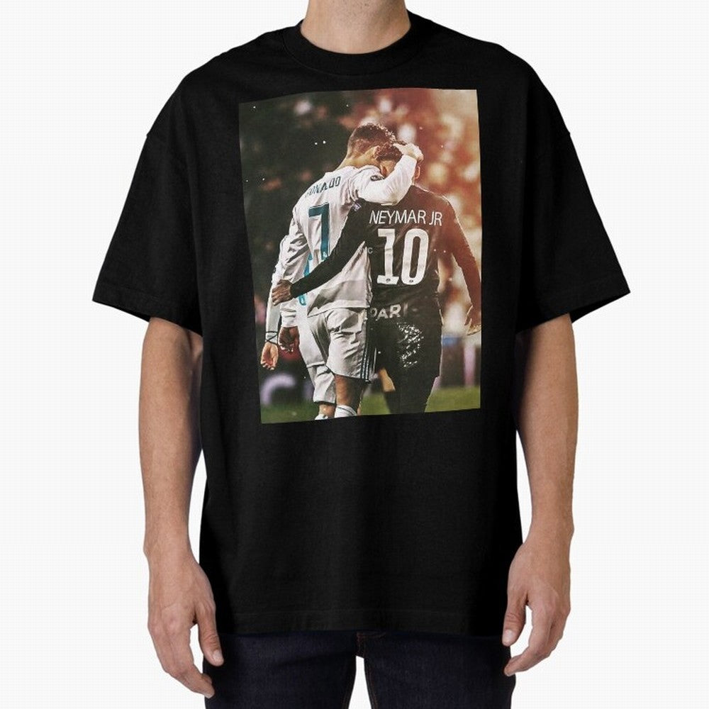 CR7 N Neymar Essential T-Shirt Feel Global Football Passion for FIFA World Cup 2026 USA Canada Mexico, Driven by Cristiano Ronaldo, Haaland and CR7, Brazil, Champion Mindset, Group Stage Buzz, Knockout Tension and Passionate Fan Culture; Perfect