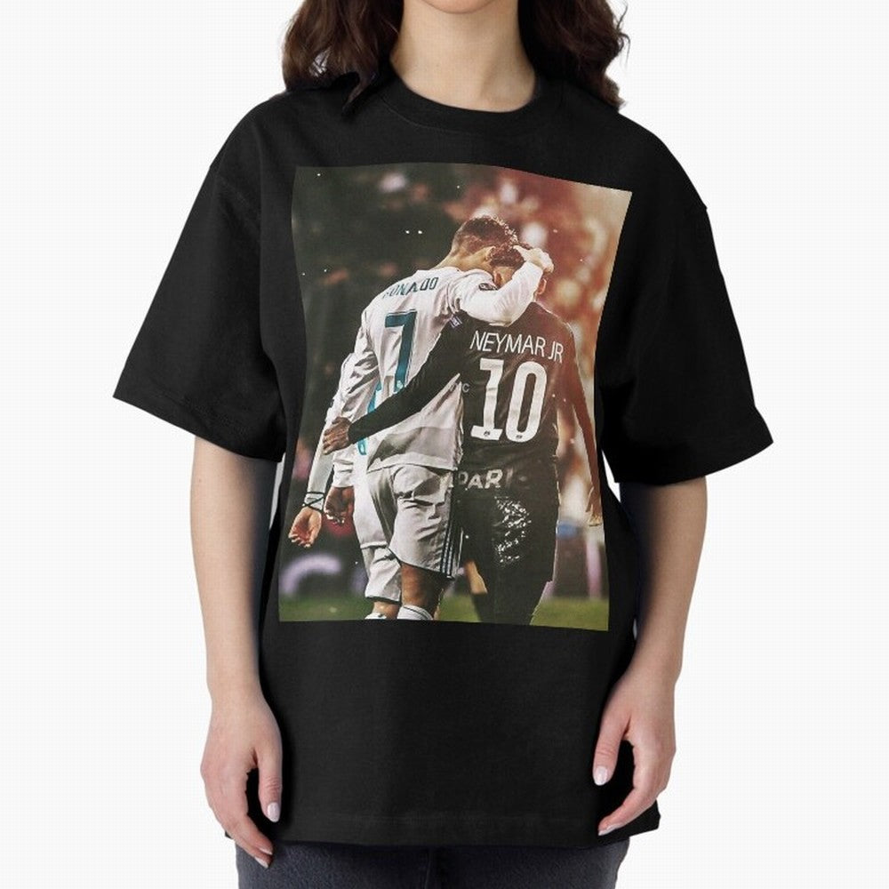 CR7 N Neymar Essential T-Shirt Feel Global Football Passion for FIFA World Cup 2026 USA Canada Mexico, Driven by Cristiano Ronaldo, Haaland and CR7, Brazil, Champion Mindset, Group Stage Buzz, Knockout Tension and Passionate Fan Culture; Perfect