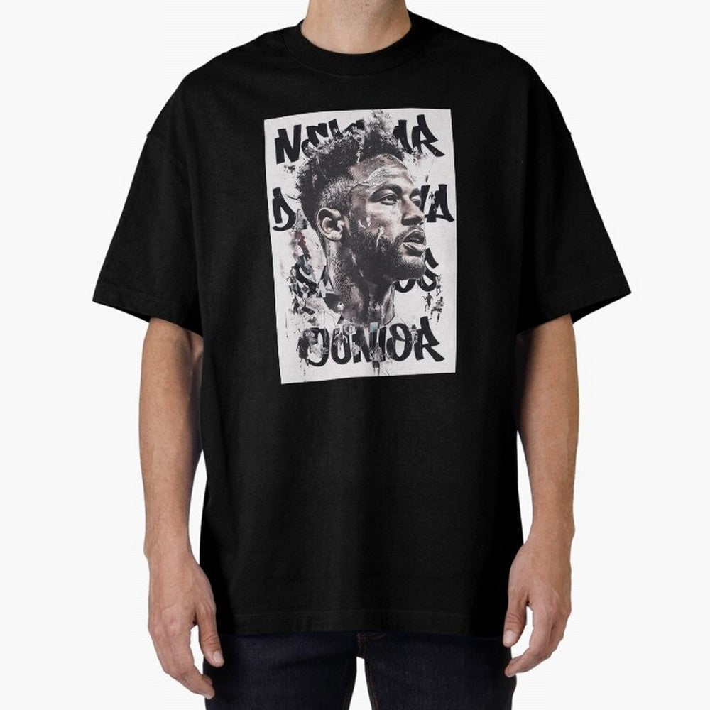 Potrait artistic collage of Neymar Classic T-Shirt Support Your Favorite Stars during FIFA World Cup 2026 USA Canada Mexico for Fans of Neymar and Portugal, Spain and Germany, Bringing Soccer Culture, Superstar Moments, National Team Dreams and