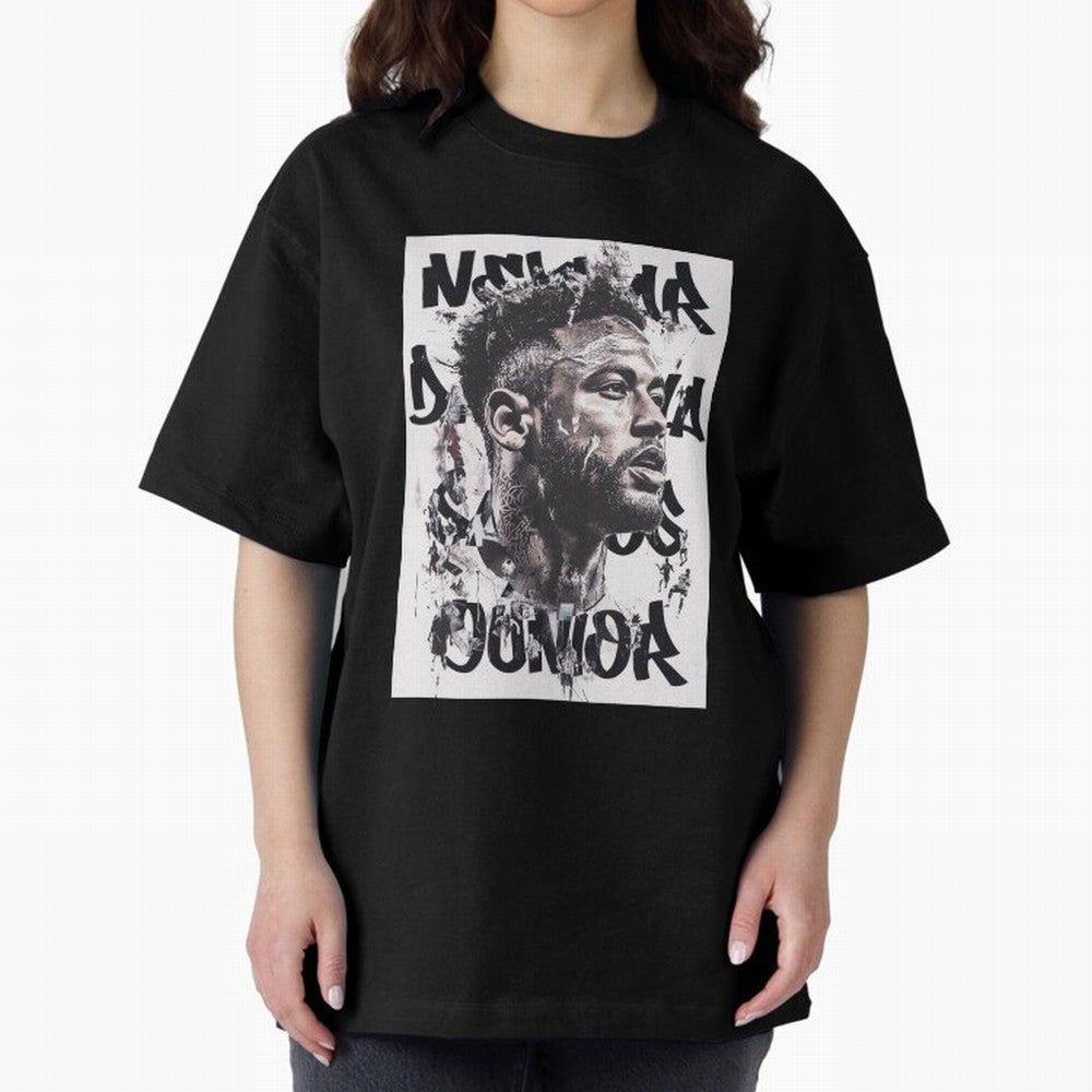 Potrait artistic collage of Neymar Classic T-Shirt Support Your Favorite Stars during FIFA World Cup 2026 USA Canada Mexico for Fans of Neymar and Portugal, Spain and Germany, Bringing Soccer Culture, Superstar Moments, National Team Dreams and