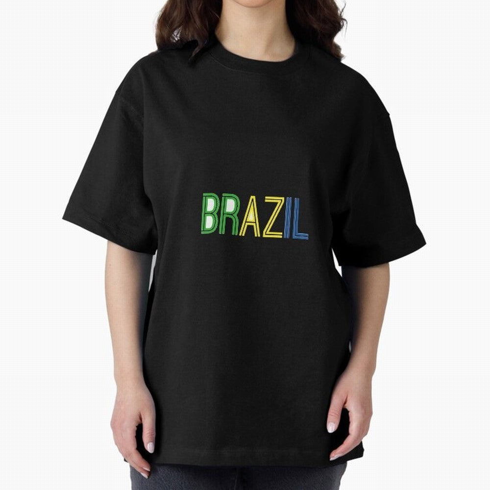 Simple Brazil Sticker Classic T-Shirt Wear the Spirit of Global Football Passion for FIFA World Cup 2026 Group Stage, Connected to Messi, Portugal, Spain and Germany, Stadium Memories, Football Loyalty, International Chants and Championship