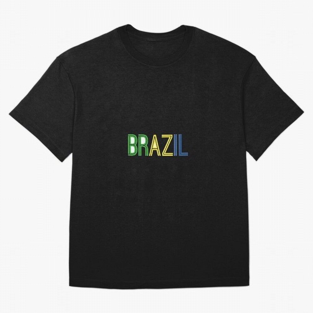 Simple Brazil Sticker Classic T-Shirt Wear the Spirit of Global Football Passion for FIFA World Cup 2026 Group Stage, Connected to Messi, Portugal, Spain and Germany, Stadium Memories, Football Loyalty, International Chants and Championship