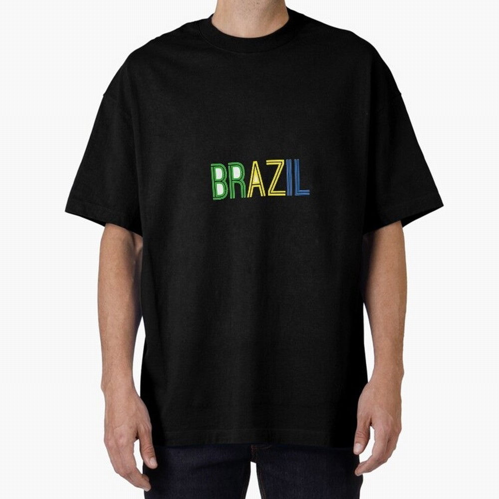 Simple Brazil Sticker Classic T-Shirt Wear the Spirit of Global Football Passion for FIFA World Cup 2026 Group Stage, Connected to Messi, Portugal, Spain and Germany, Stadium Memories, Football Loyalty, International Chants and Championship
