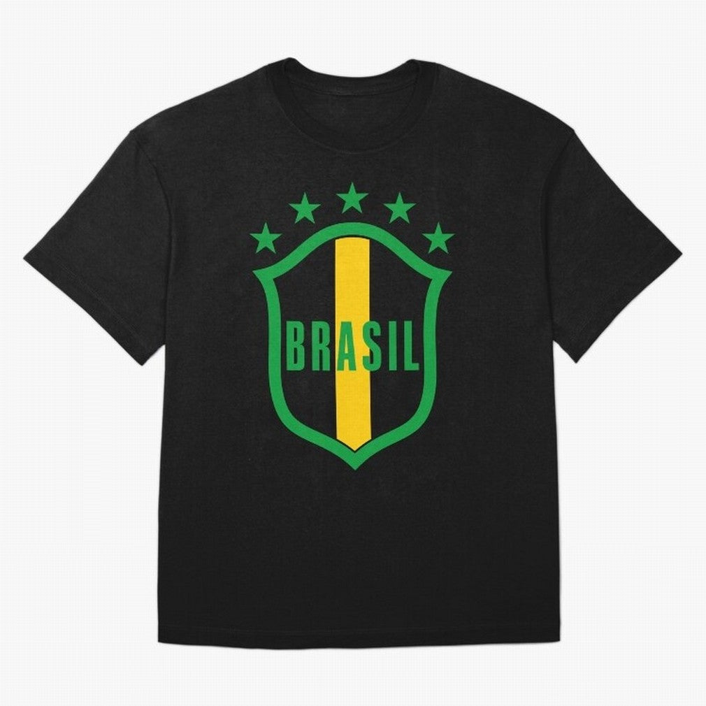 BRASIL LOGO 002 Oversized T-Shirt Make Your Look Match FIFA World Cup 2026 Made for Cristiano Ronaldo, Haaland and CR7, France and Portugal Energy, Classic Soccer Heritage, Championship Pressure, Fan Loyalty and International Pride; Perfect for