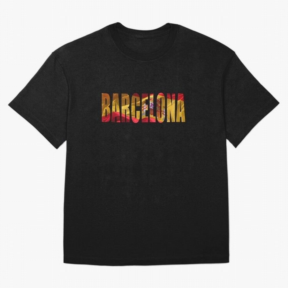 Barcelona city 2 Oversized T-Shirt Show Your Tournament Heart for FIFA World Cup 2026 USA Canada Mexico Spirit, Featuring France, Messi and Cristiano Ronaldo, Global Supporter Spirit, Legendary Goals, National Colors and Tournament Celebration;