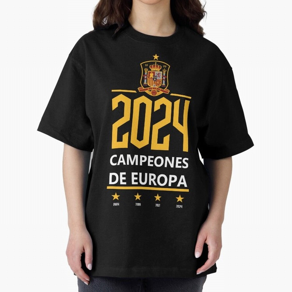 Campeonato Europa 2024 Oversized T-Shirt Fuel Your Fan Pride for FIFA World Cup 2026 Group Stage for Fans of Haaland and Brazil, Bringing Global Supporter Spirit, Legendary Goals, National Colors and Tournament Celebration; Created for Match Day