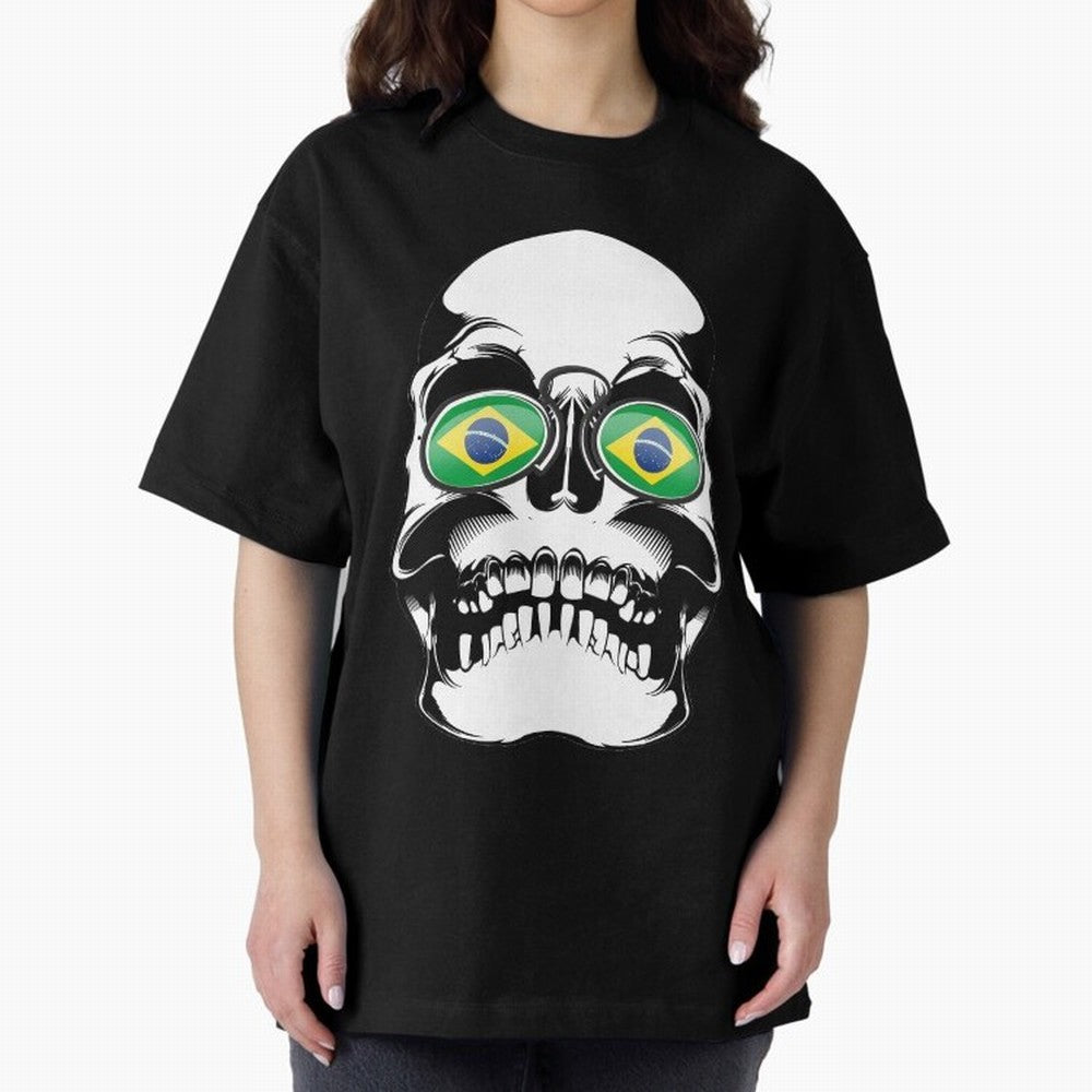 Brazil World Cup Oversized T-Shirt Show Support during FIFA World Cup 2026 Spirit, Filled with Portugal, Messi, Football Passion, Legendary Performances, Festival Vibes and Supporter Community; Great for Watch Parties, Sports Bars, Family Nights,