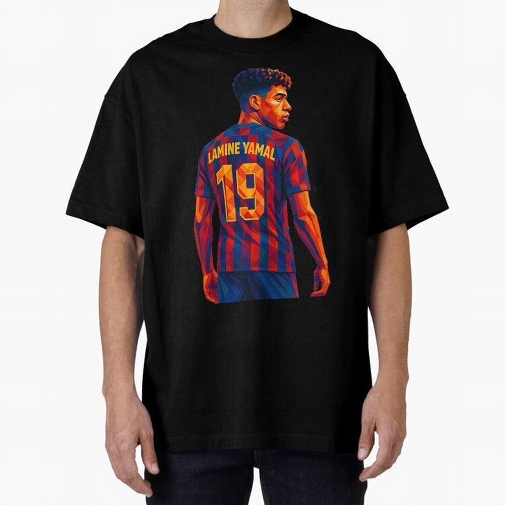 Lamine Yamal Oversized T-Shirt Relive Legendary Nights from FIFA World Cup 2026 USA Canada Mexico Highlighting Haaland and Mbappe, Spain and Netherlands Energy, Football Passion, Legendary Performances, Festival Vibes and Supporter Community;