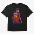 Lamine Yamal Oversized T-Shirt Relive Legendary Nights from FIFA World Cup 2026 USA Canada Mexico Highlighting Haaland and Mbappe, Spain and Netherlands Energy, Football Passion, Legendary Performances, Festival Vibes and Supporter Community;