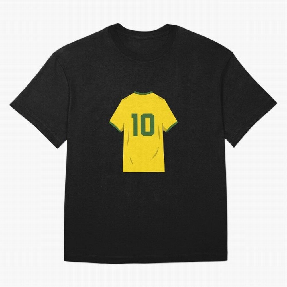 Pele Classic World Cup Jersey Oversized T-Shirt Upgrade FIFA World Cup 2026 for Fans of CR7 and England, Bringing Sports Nostalgia, International Competition, Famous Players and Unforgettable Victories; Great for Watch Parties, Sports Bars, Family