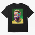 Neymar Brazil Football Player Classic T-Shirt Celebrate Every Goal in FIFA World Cup 2026 USA Canada Mexico with Mbappe and Neymar, Portugal, Spain and Germany Energy, Sports Nostalgia, International Competition, Famous Players and Unforgettable