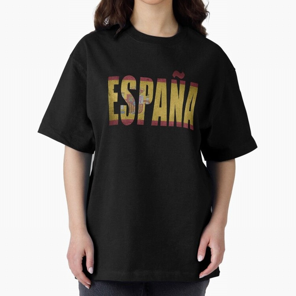 Espa?a Oversized T-Shirt Join the Global Buzz around the FIFA World Cup 2026 Journey through Messi and Cristiano Ronaldo Highlights, Spain and Netherlands Pride, Goal Celebration Energy, Supporter Heritage, Football Icons and Worldwide Tournament