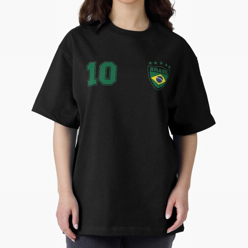 Classic Brasil Soccer No. 10 Brazil World Jersey Cup T Shirt Classic T-Shirt Celebrate National Team Dreams in Match Day Hype around FIFA World Cup 2026 Group Stage, CR7, Spain, Championship Spirit, Famous Goals, Roaring Crowds and International