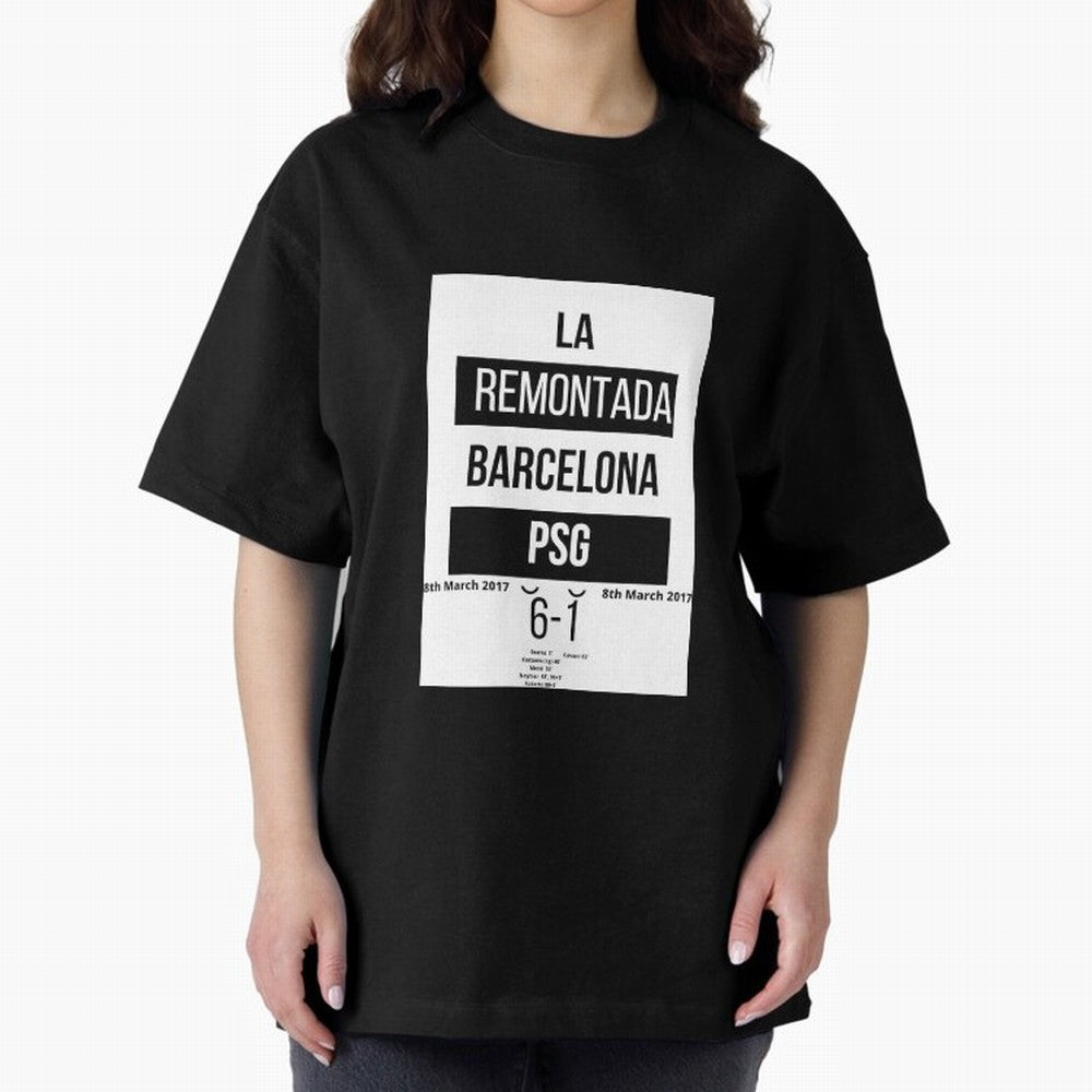 La Remontada Oversized T-Shirt Bring Trophy Dreams to the FIFA World Cup 2026 Journey through Mbappe and Neymar Highlights, Argentina, France and Brazil Pride, Football Passion, Legendary Performances, Festival Vibes and Supporter Community; Great
