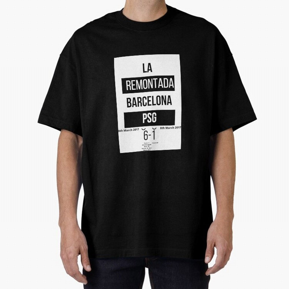 La Remontada Oversized T-Shirt Bring Trophy Dreams to the FIFA World Cup 2026 Journey through Mbappe and Neymar Highlights, Argentina, France and Brazil Pride, Football Passion, Legendary Performances, Festival Vibes and Supporter Community; Great
