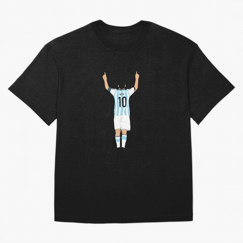 LEO MESSI ILLUSTRATION Classic T-Shirt Carry FIFA World Cup 2026 Filled with Cristiano Ronaldo, Portugal, Spain and Germany Energy, Soccer Culture, Superstar Moments, National Team Dreams and Competitive Fire; Great for Watch Parties, Sports Bars,