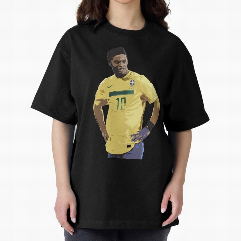 Ronaldinho Brazil Joga Bonito Classic T-Shirt Show Passion for the Stars of Global Football Passion for FIFA World Cup 2026 Group Stage, Capturing CR7, Argentina and Brazil, Goal Celebration Energy, Supporter Heritage, Football Icons and Worldwide