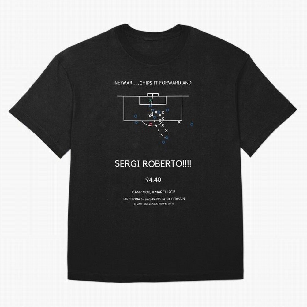 Sergi Roberto Winning Goal vs PSG (La Remontada) Classic T-Shirt Bring Match Day Fire to the FIFA World Cup 2026 USA Canada Mexico Journey through Cristiano Ronaldo Highlights, Germany Pride, Classic Soccer Heritage, Championship Pressure, Fan