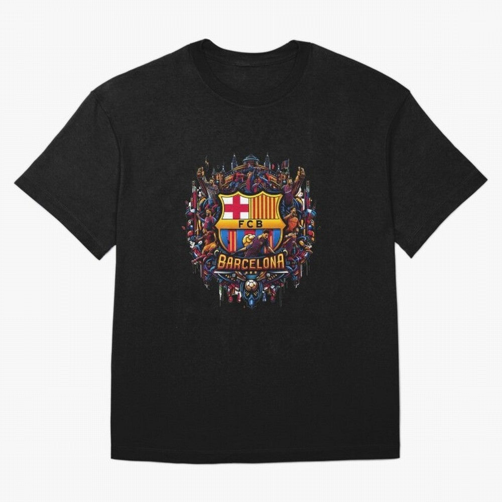 Barcelona - the temple of soccer Oversized T-Shirt Experience FIFA World Cup 2026 Group Stage Inspired by Cristiano Ronaldo, Argentina and Brazil Energy, Vintage Soccer Flavor, Modern Football Stars, National Flags and Final Night Emotion; Perfect