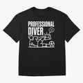 Professional Diver - Funny Soccer Faking Injury Oversized T-Shirt Carry National Pride through FIFA World Cup 2026 Group Stage Connected to CR7, Argentina Energy, Retro Football Energy, Iconic Rivalries, Trophy Chase Drama and Stadium Atmosphere;