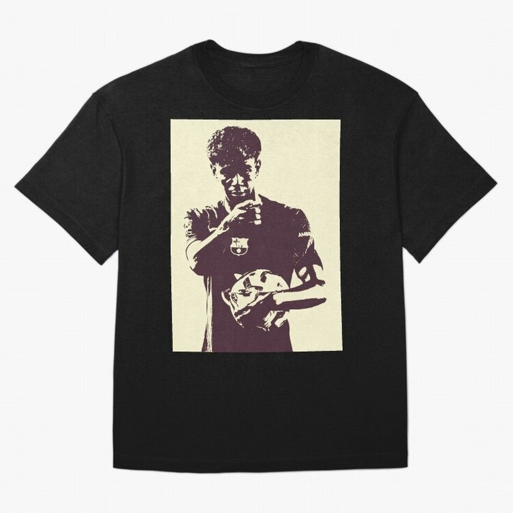 Lamine Yamal black and white Oversized T-Shirt Make Every Kick Count in Match Day Hype around FIFA World Cup 2026 USA Canada Mexico, Haaland, Germany, Fan Favorite Moments, National Team Passion, Big Match Drama and Soccer History; Great for