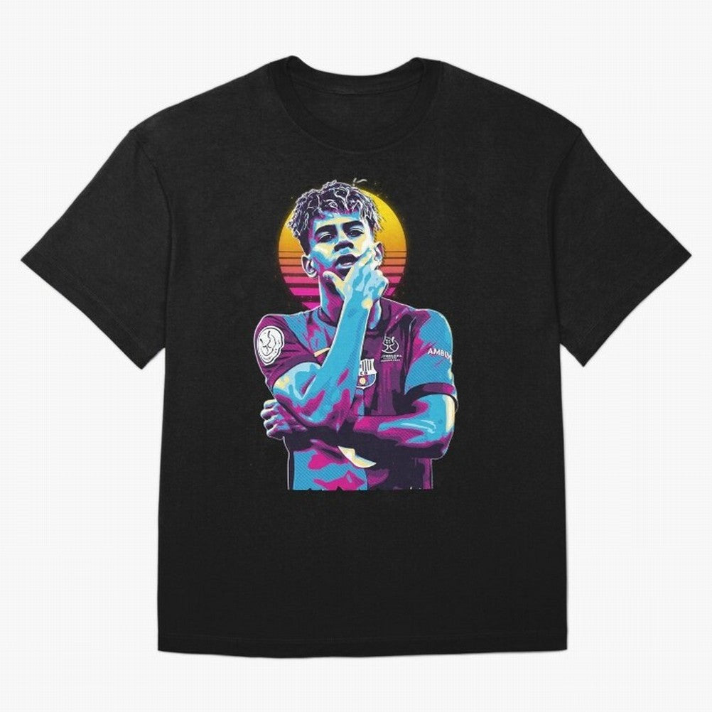 Lamine Yamal goal celebration Classic T-Shirt Honor the Football Icons of Global Football Passion for FIFA World Cup 2026 Group Stage, with Messi, Brazil, Portugal and Argentina, Vintage Soccer Flavor, Modern Football Stars, National Flags and
