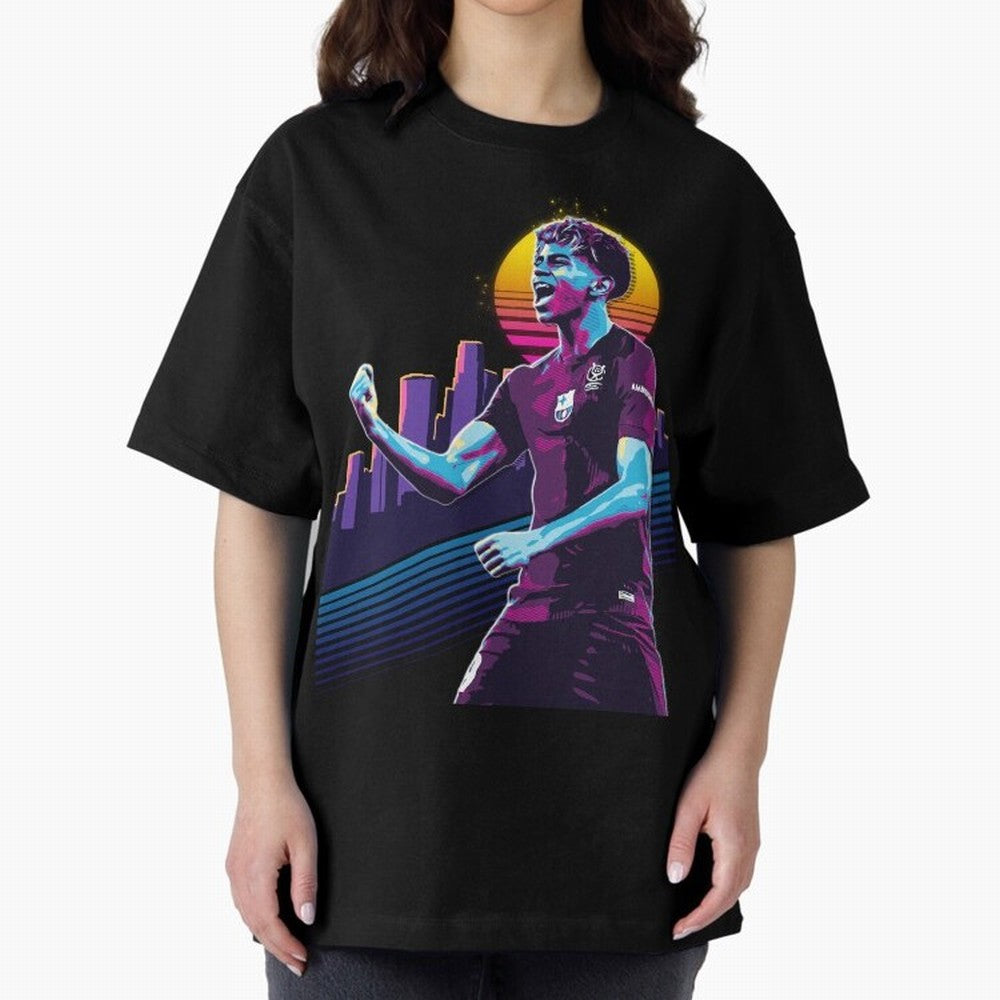 Lamine Yamal celebration 3 Oversized T-Shirt Celebrate the Stars of Match Day Hype around FIFA World Cup 2026 Group Stage, Mbappe and Neymar, Netherlands, Worldwide Fan Energy, Dramatic Goals, Stadium Lights and Championship Celebrations; Built for