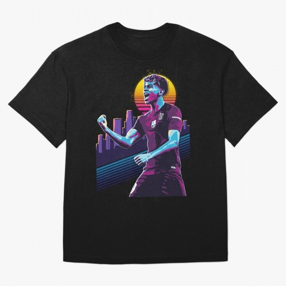 Lamine Yamal celebration 3 Oversized T-Shirt Celebrate the Stars of Match Day Hype around FIFA World Cup 2026 Group Stage, Mbappe and Neymar, Netherlands, Worldwide Fan Energy, Dramatic Goals, Stadium Lights and Championship Celebrations; Built for