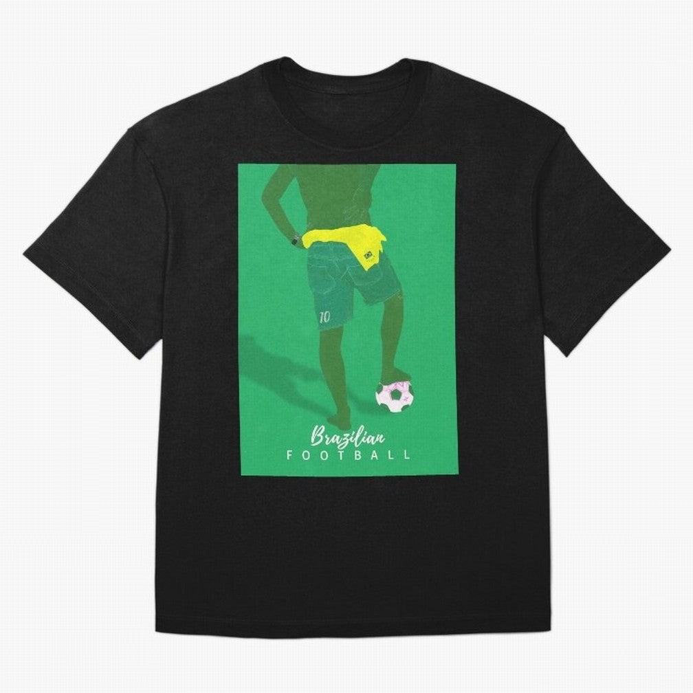 Brazilian Football Tribute Classic T-Shirt Elevate Global Football Passion for FIFA World Cup 2026 Group Stage, Capturing Messi, CR7 and Mbappe, England, Championship Spirit, Famous Goals, Roaring Crowds and International Football Unity; Perfect