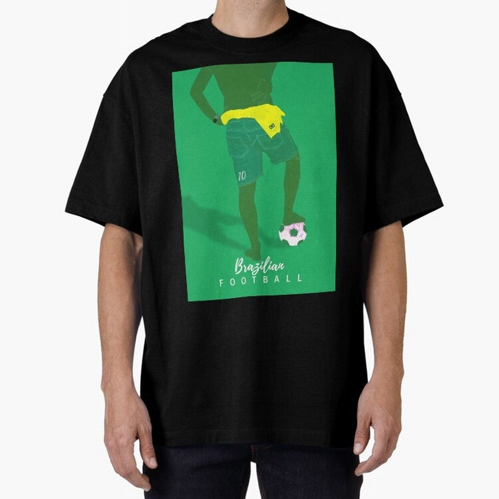 Brazilian Football Tribute Classic T-Shirt Elevate Global Football Passion for FIFA World Cup 2026 Group Stage, Capturing Messi, CR7 and Mbappe, England, Championship Spirit, Famous Goals, Roaring Crowds and International Football Unity; Perfect